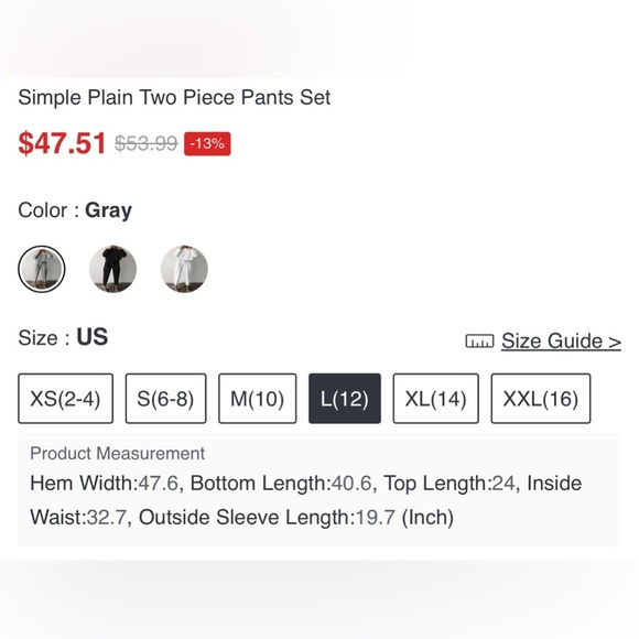 STYLEWE Thick Pants Women Multiple Sizes Gray - Picture 5 of 12